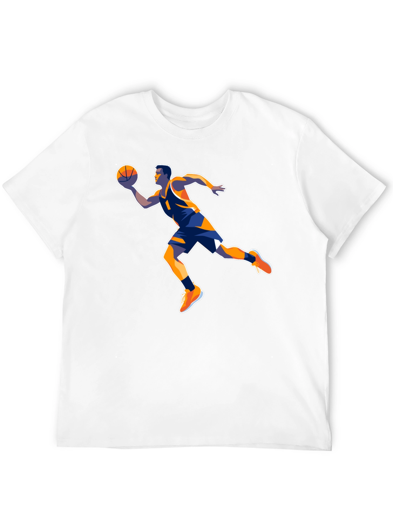 Basketball Player Graphic Tee - Black
