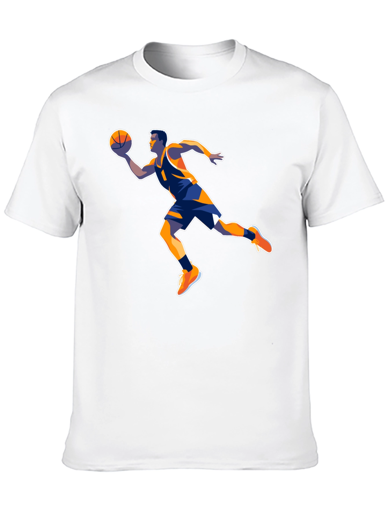 Basketball Player Graphic Tee - Black