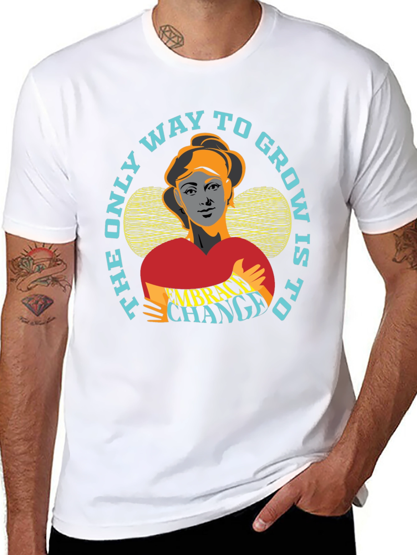 Embrace Change Graphic Tee - Motivational T-Shirt