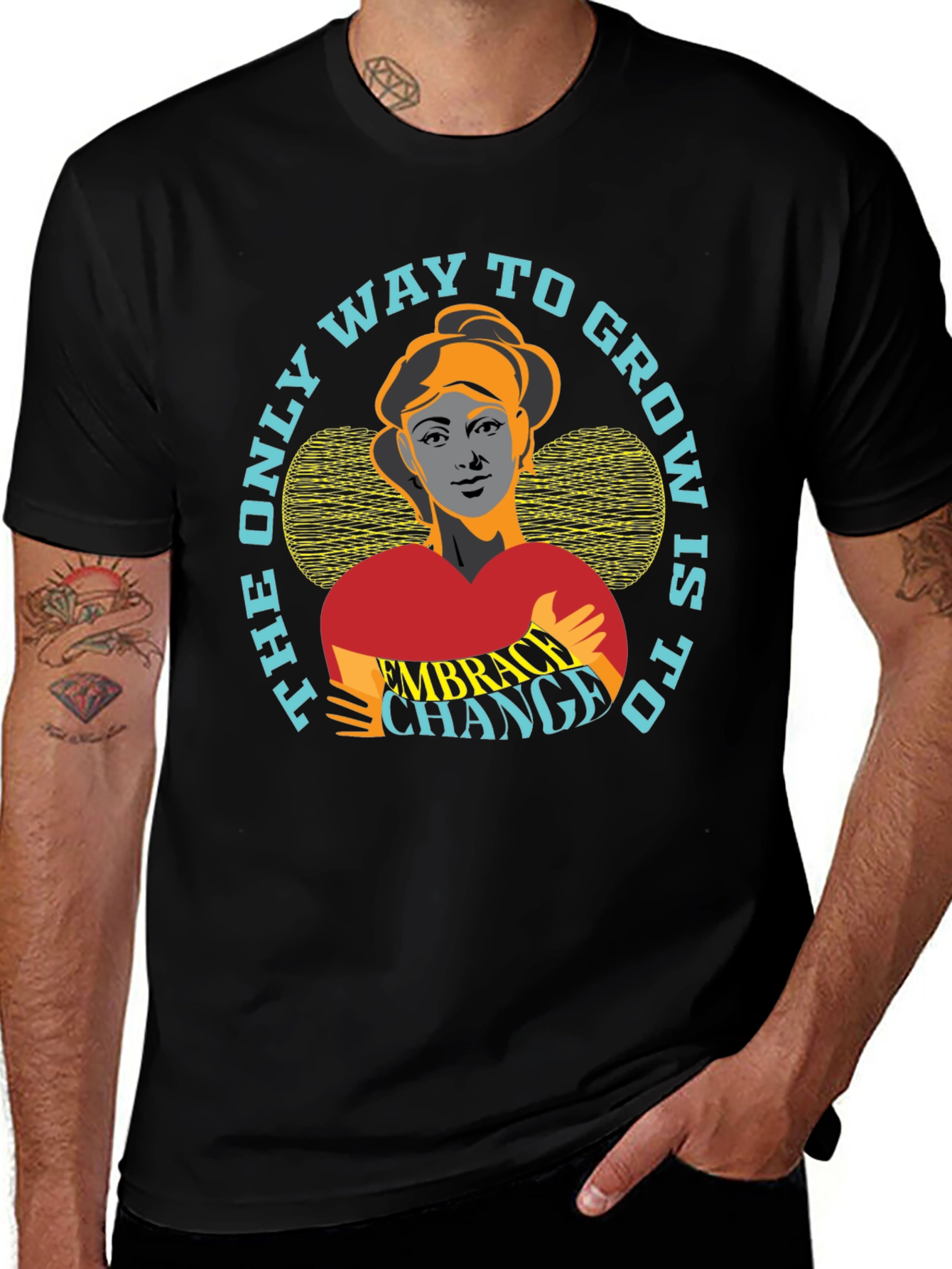 Embrace Change Graphic Tee - Motivational T-Shirt