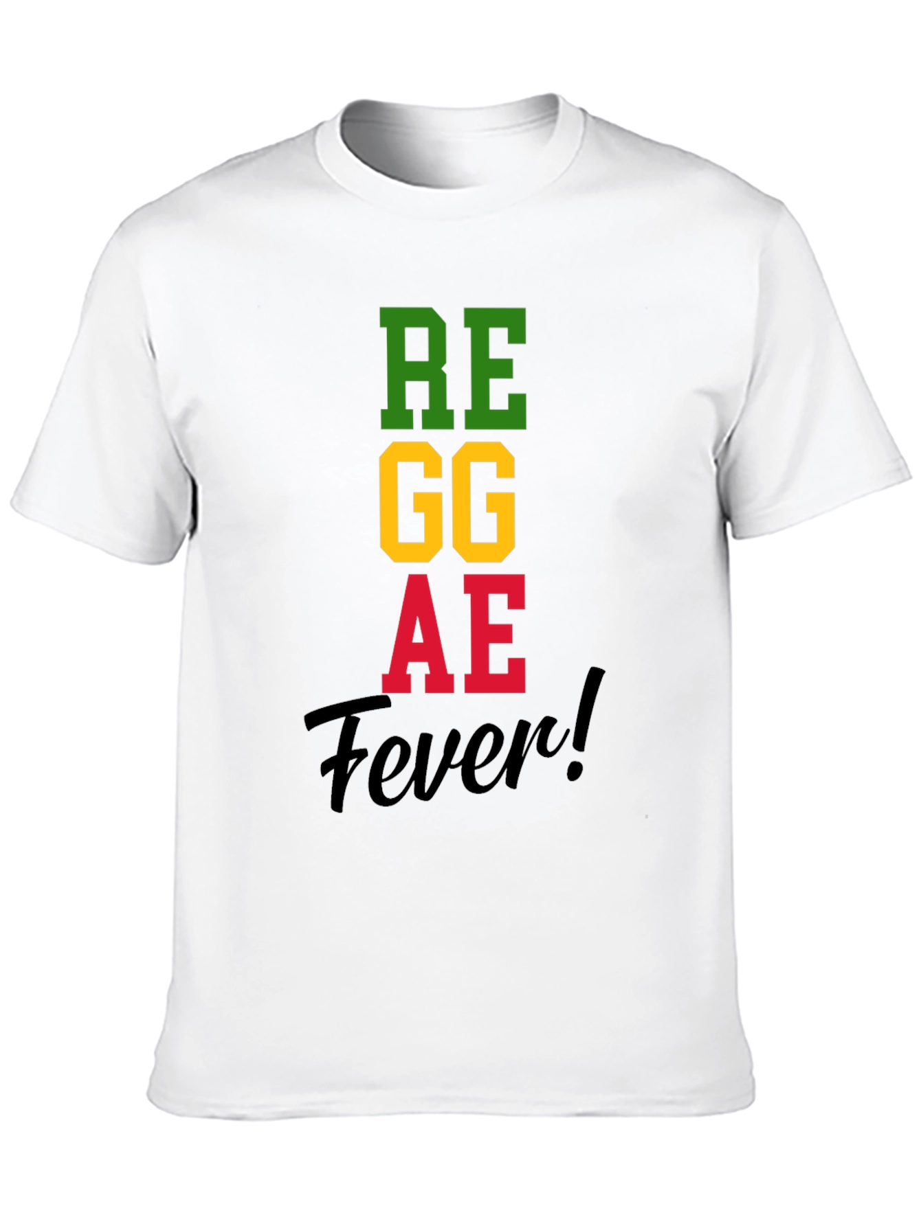 Reggae Fever T-Shirt Black Cotton Blend