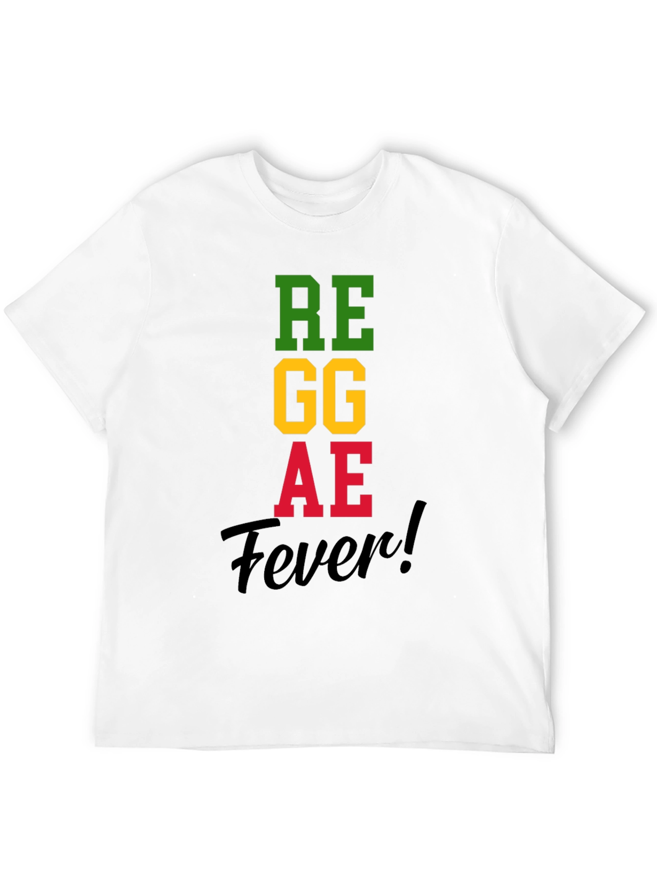 Reggae Fever T-Shirt Black Cotton Blend