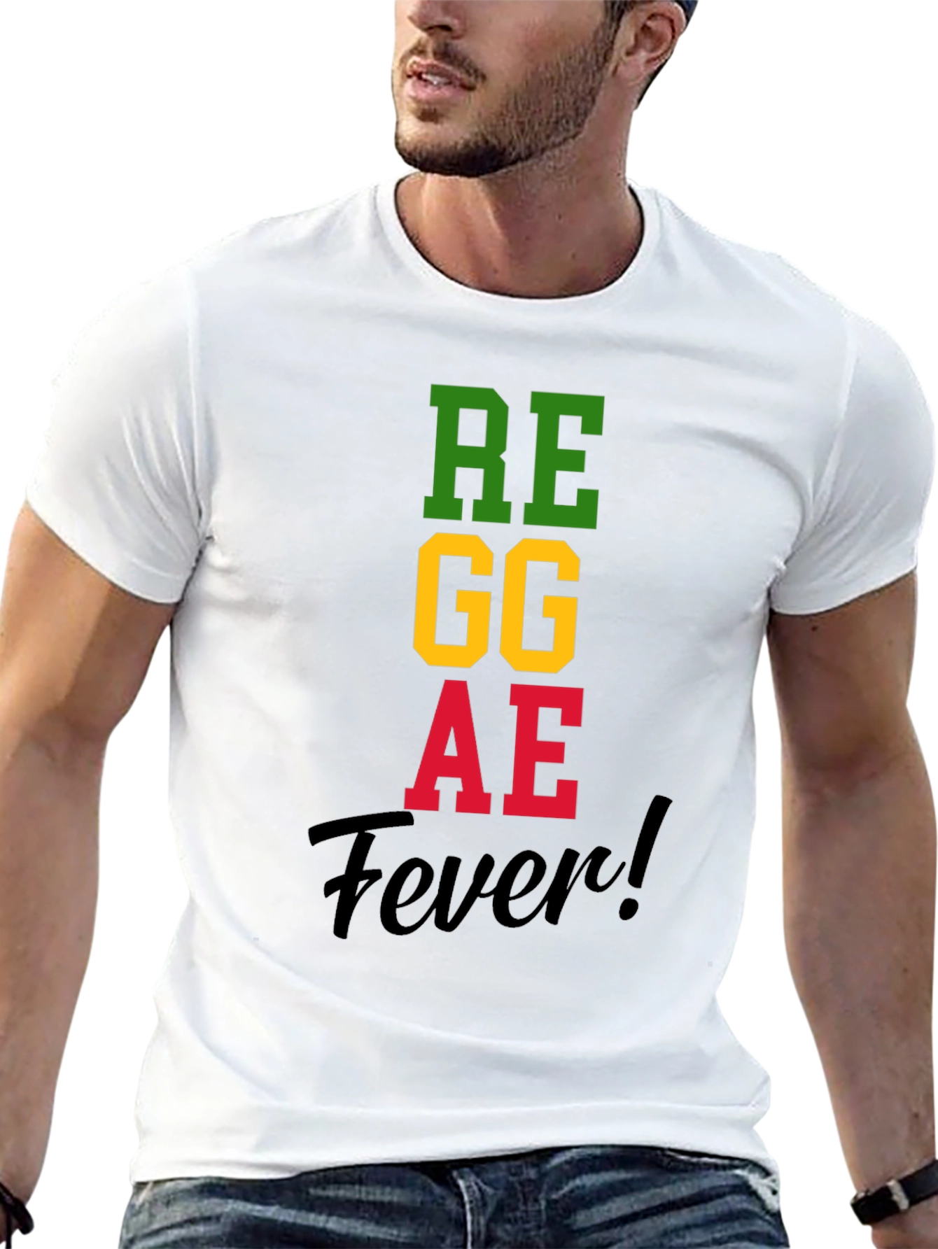 Reggae Fever T-Shirt Black Cotton Blend