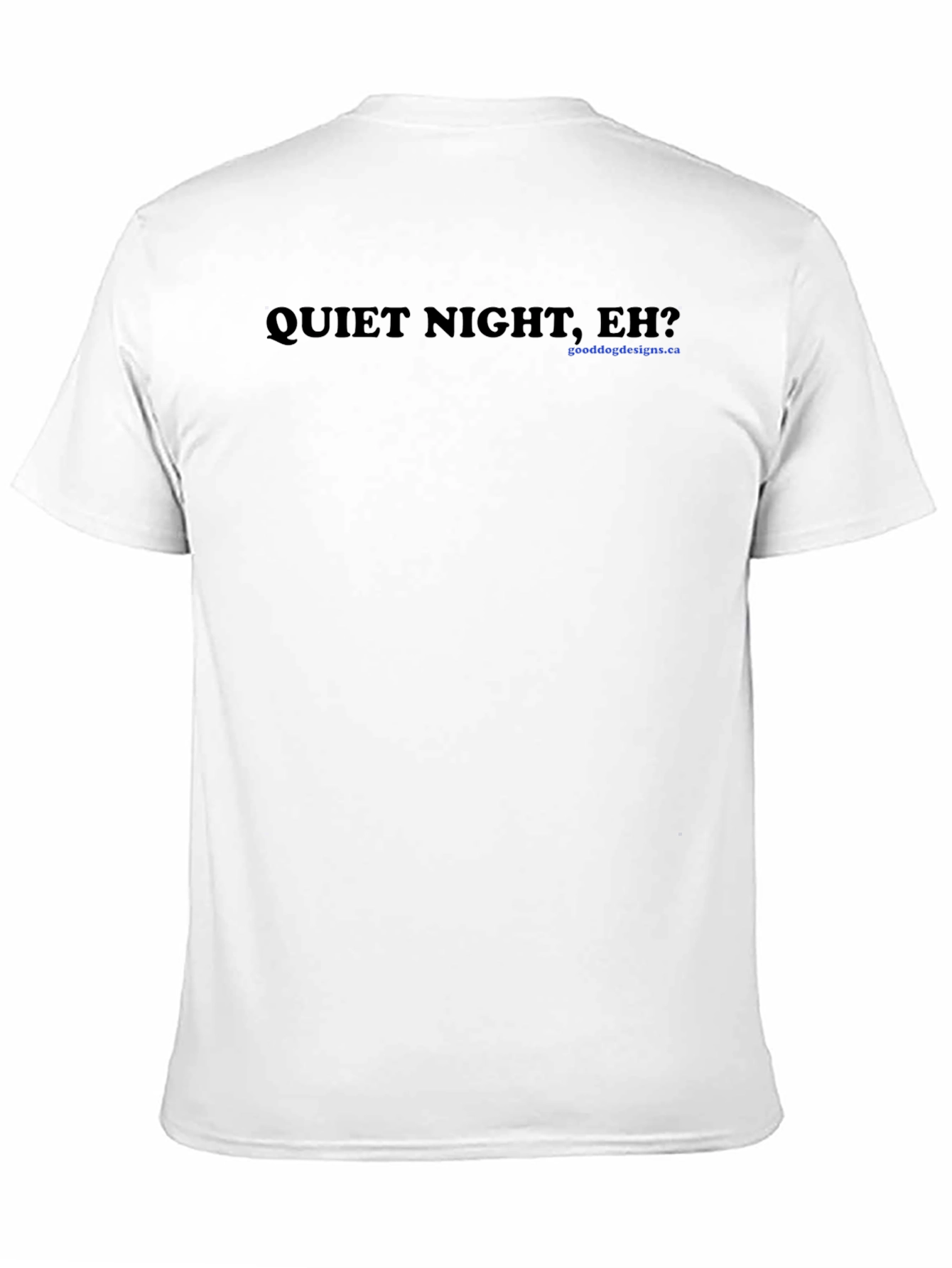 Quiet Night Eh? Black Graphic Tee