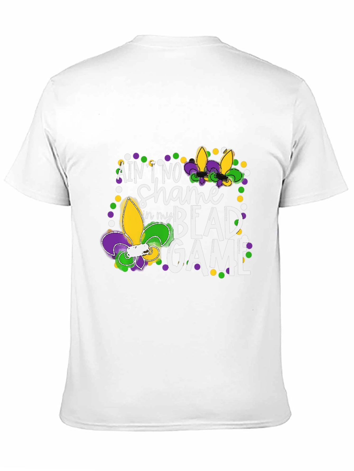 Mardi Gras Bead Game Graphic Tee