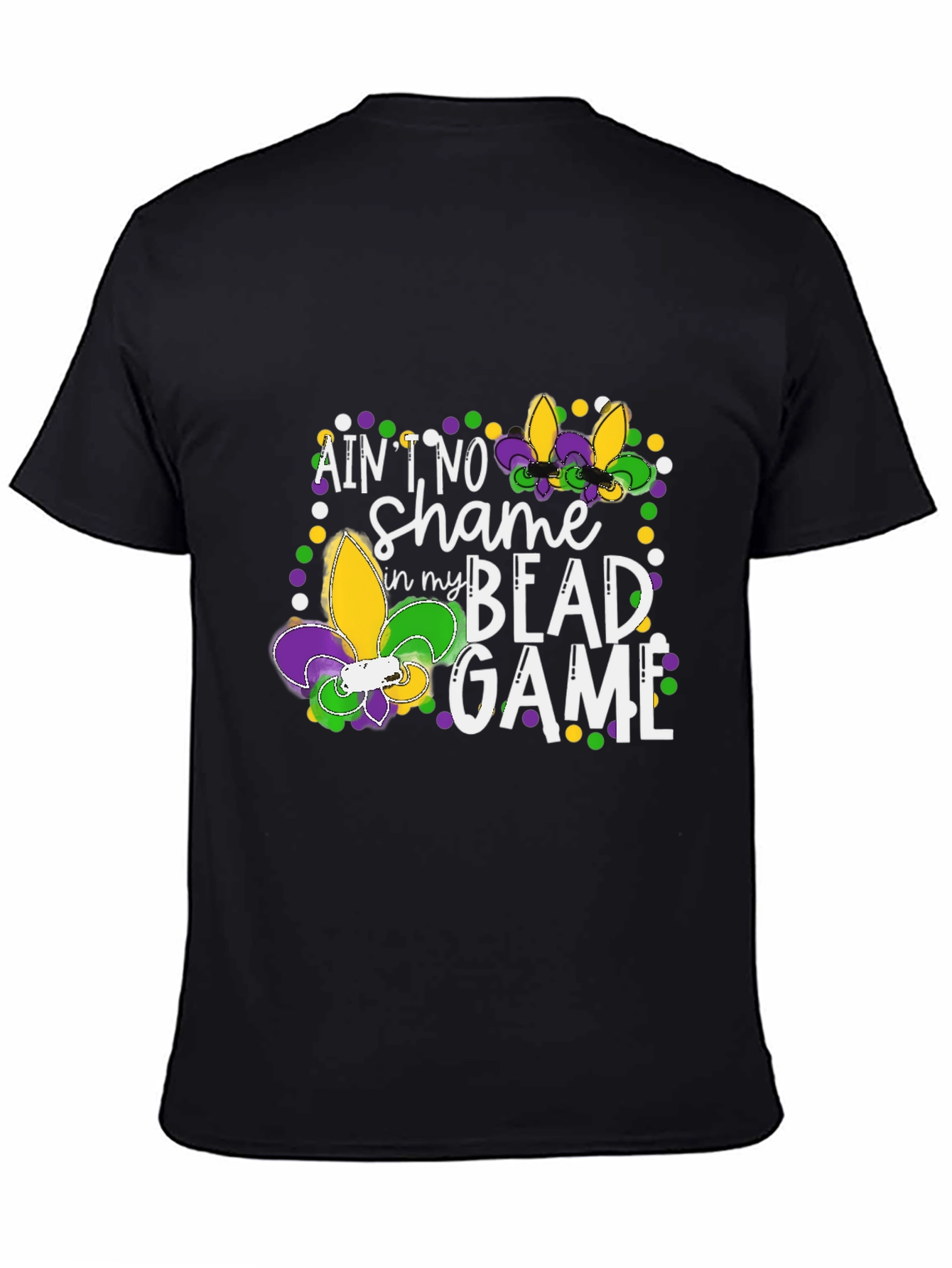 Mardi Gras Bead Game Graphic Tee