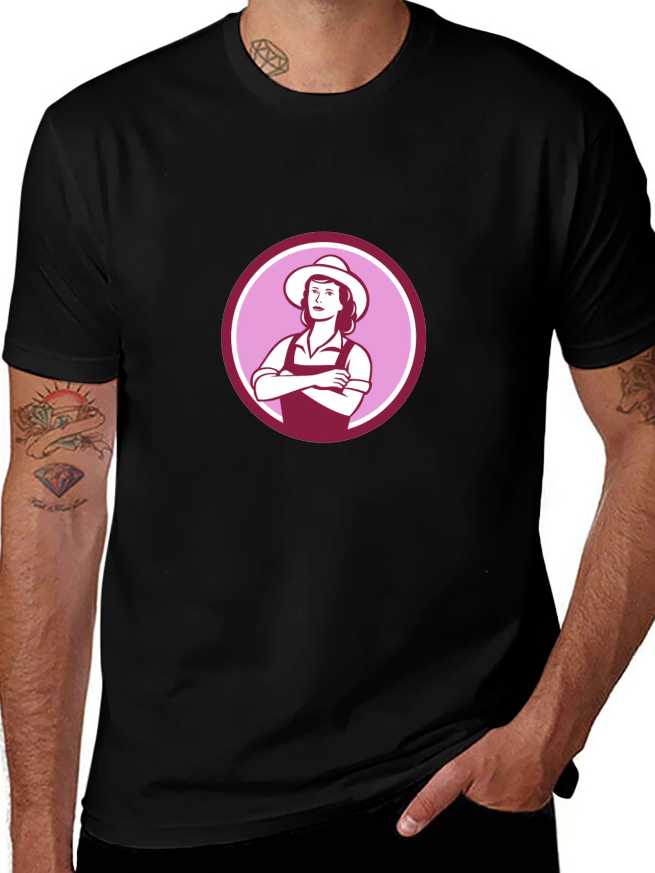 Retro Farmer Girl Graphic Tee