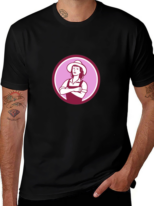 Retro Farmer Girl Graphic Tee