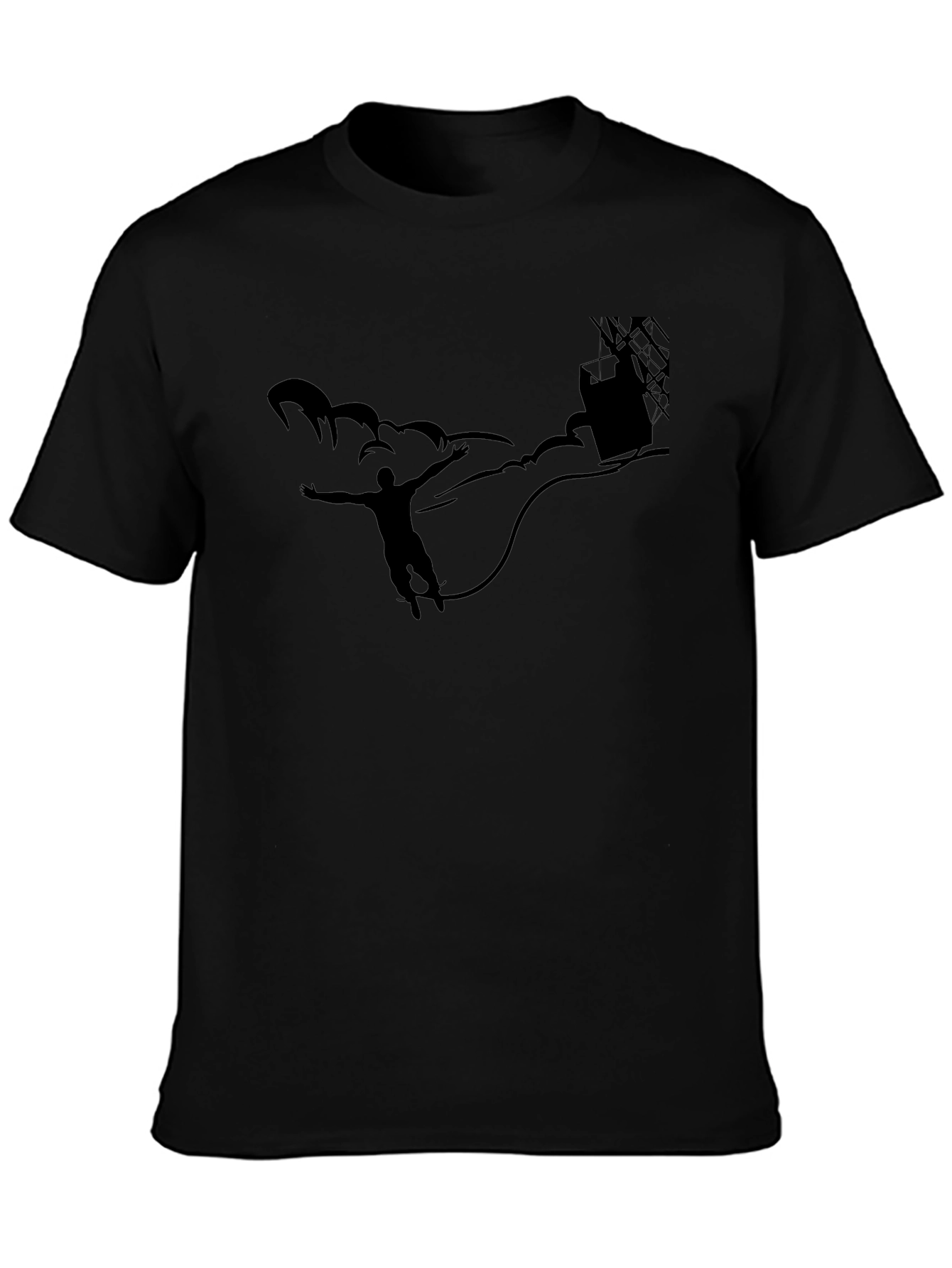 Mans Black T-Shirt - Adventure Graphic Tee