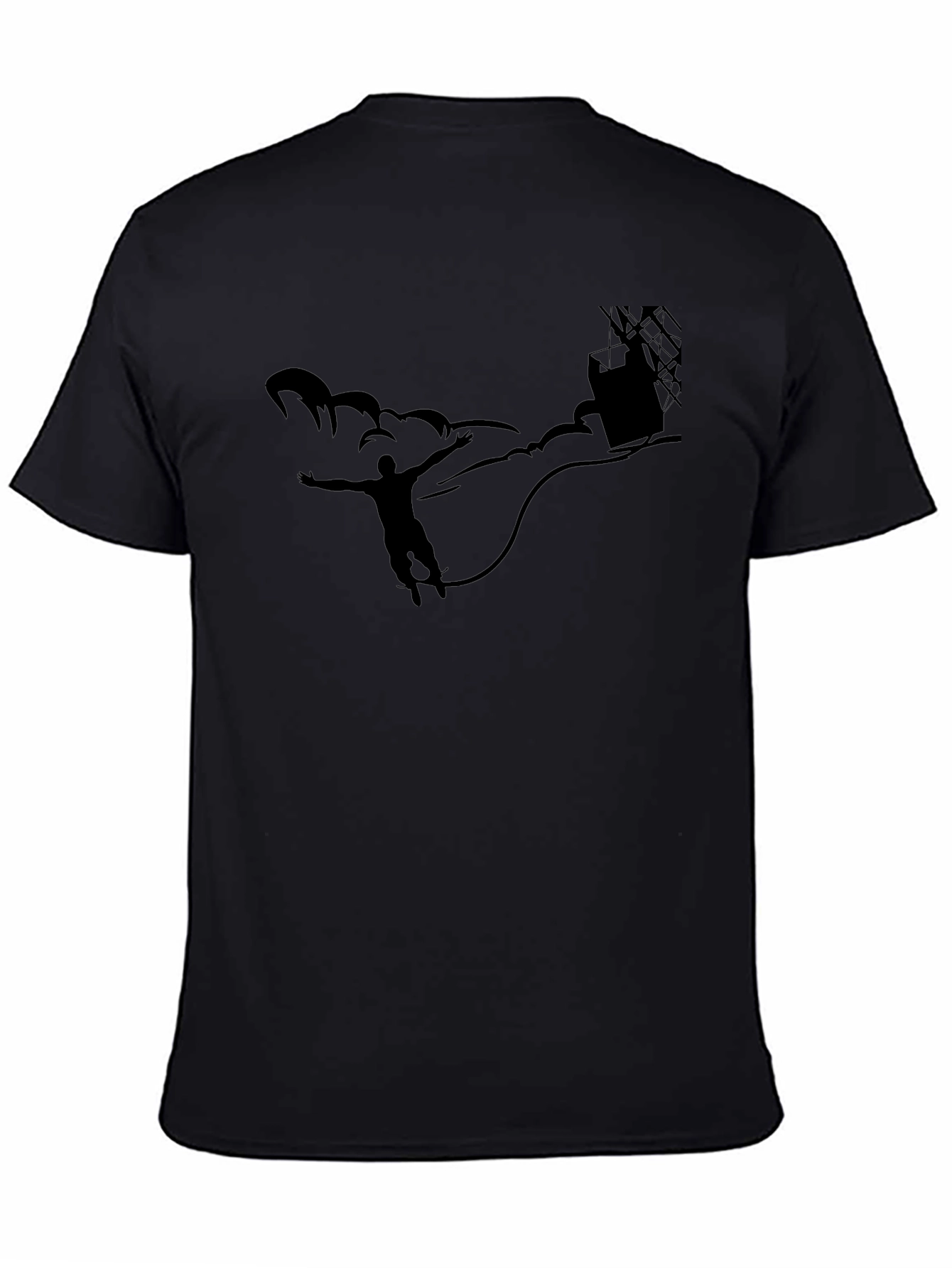 Mans Black T-Shirt - Adventure Graphic Tee