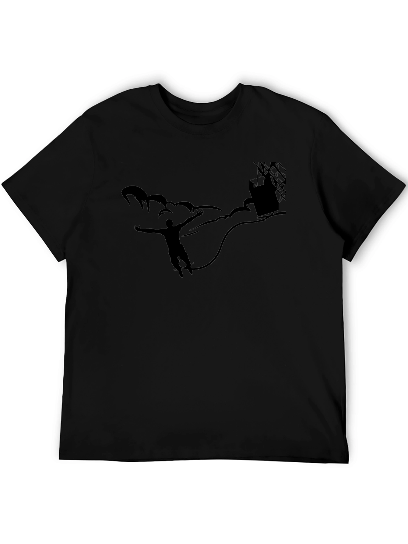Mans Black T-Shirt - Adventure Graphic Tee