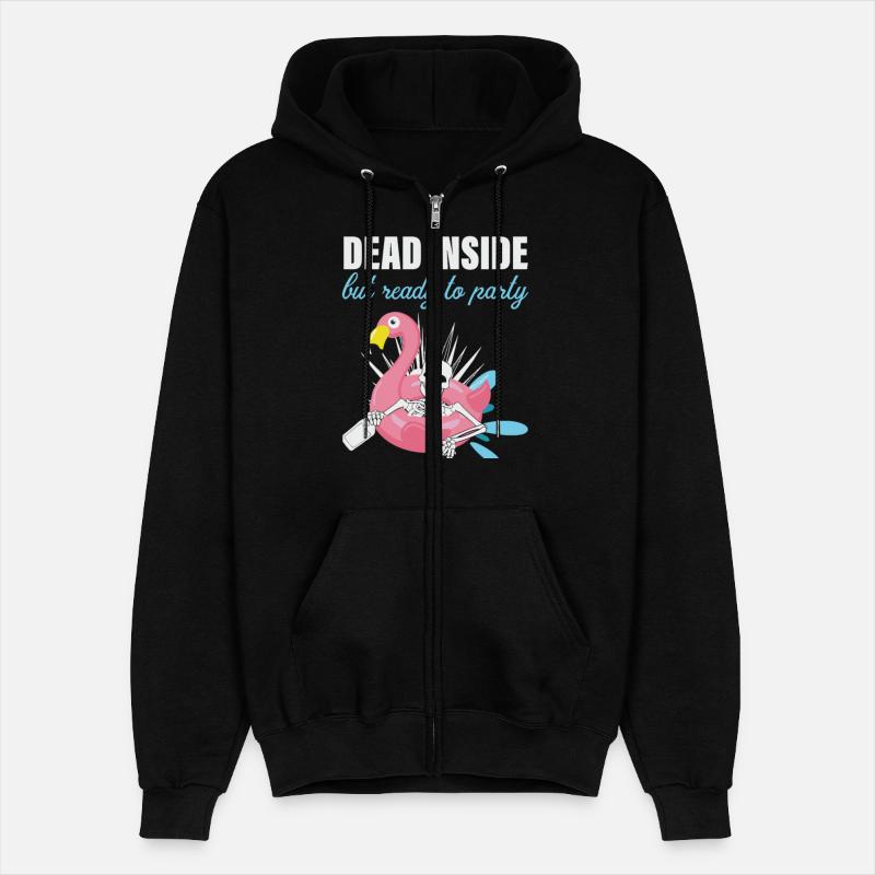 Dead Inside But Ready To Party Apparel Flamingo