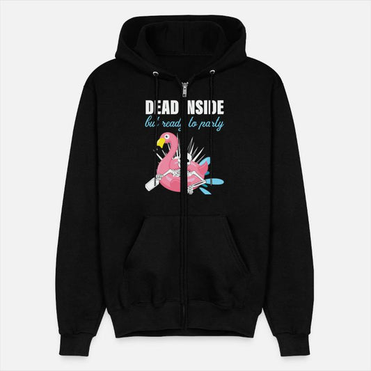 Dead Inside But Ready To Party Apparel Flamingo