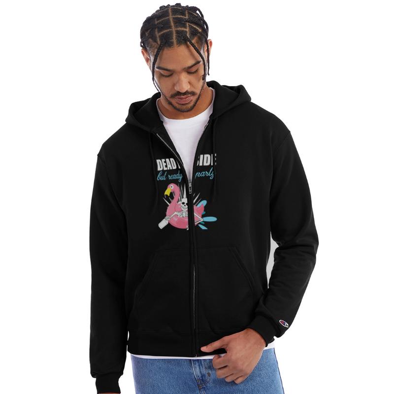 Dead Inside But Ready To Party Apparel Flamingo