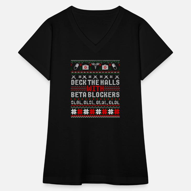 Deck The Halls Beta Blockers Nurse Christmas Ugly