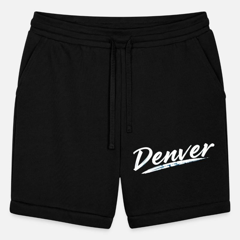 Denver Logo - Elegant White and Blue Script