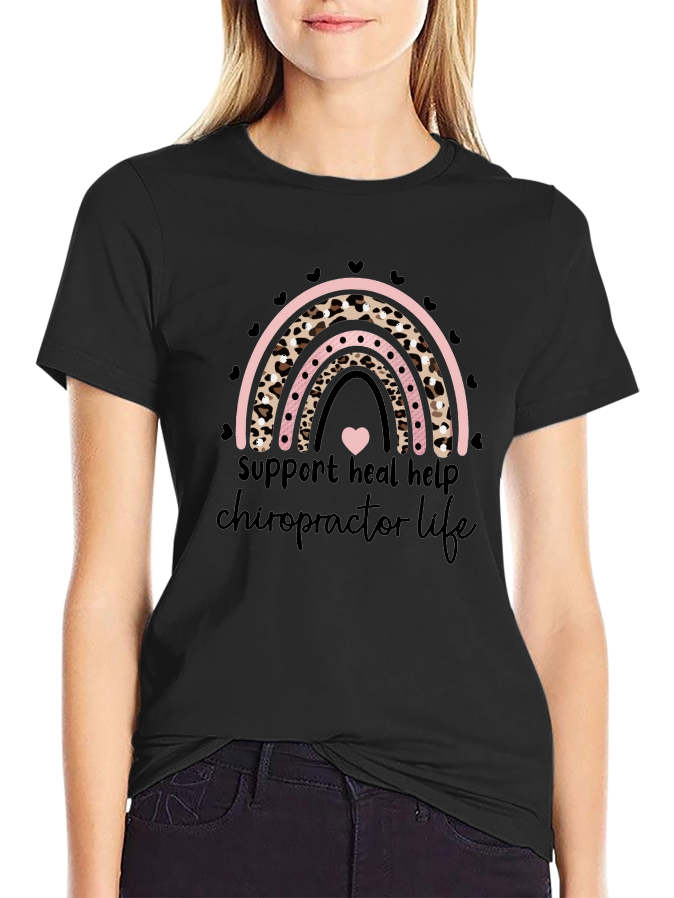 Chiropractor Life Rainbow T-Shirt