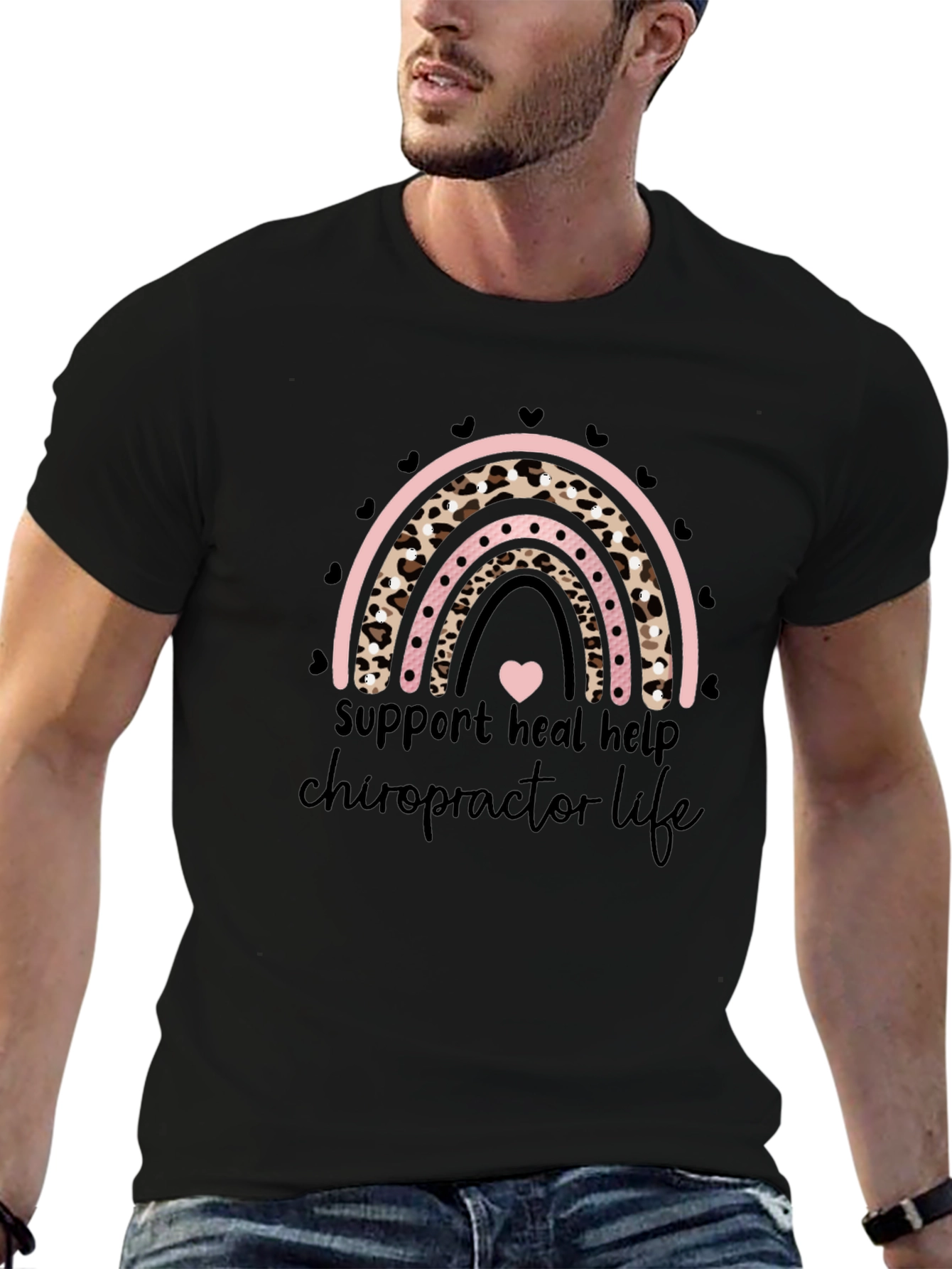 Chiropractor Life Rainbow T-Shirt