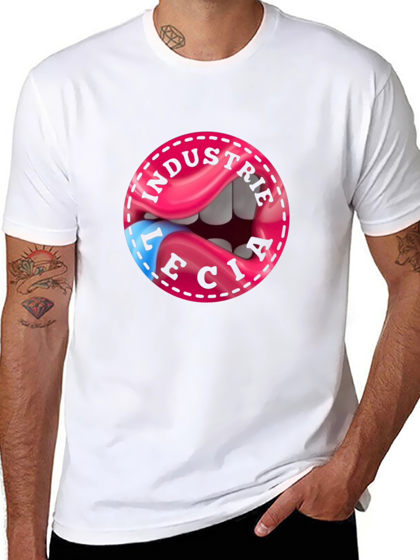 Industrie Lecia Graphic Tee - Premium Cotton Blend