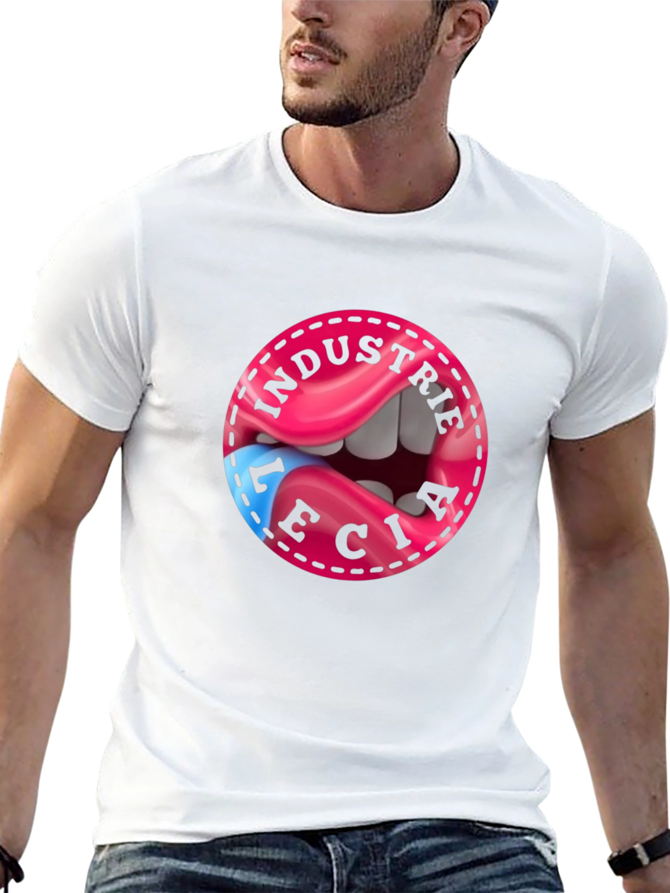 Industrie Lecia Graphic Tee - Premium Cotton Blend