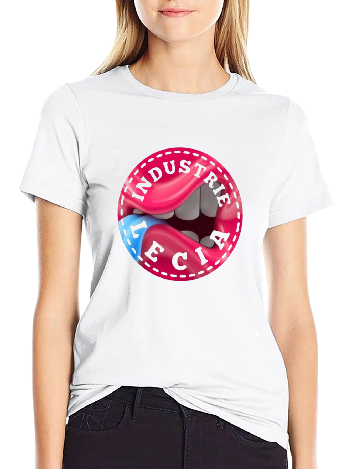 Industrie Lecia Graphic Tee - Premium Cotton Blend
