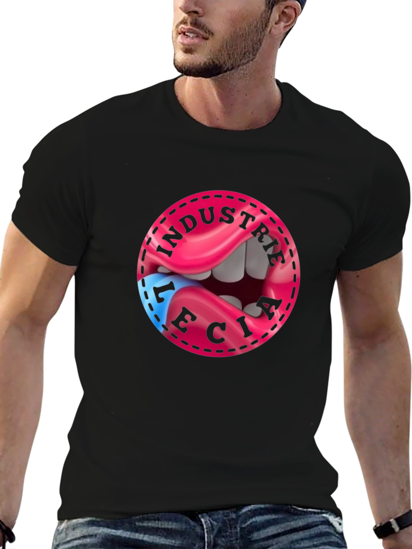 Industrie Lecia Graphic Tee - Premium Cotton Blend