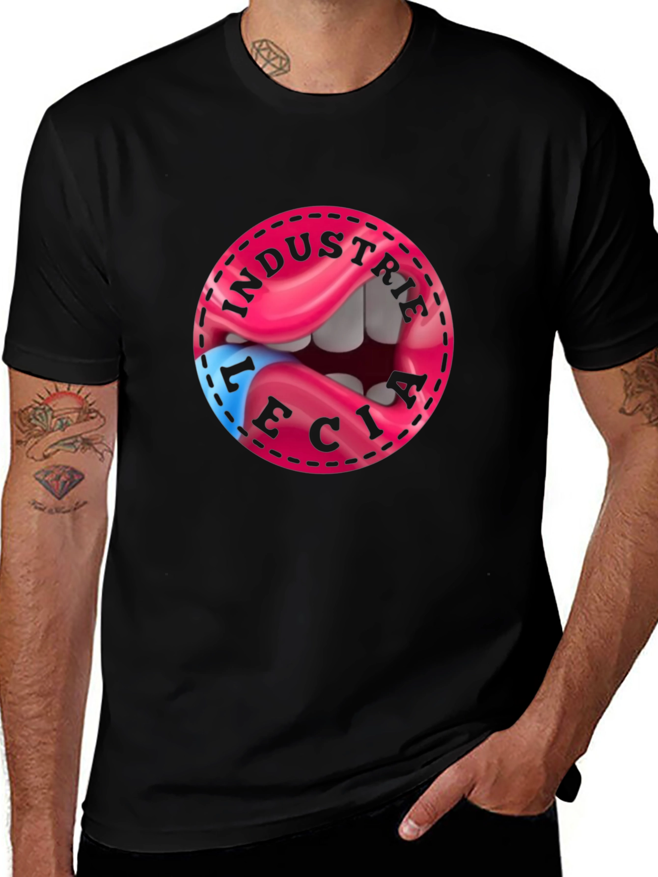 Industrie Lecia Graphic Tee - Premium Cotton Blend