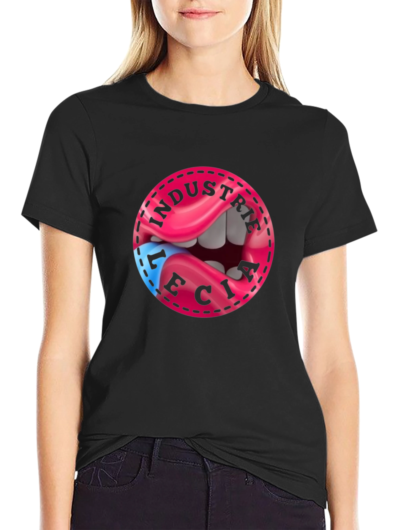 Industrie Lecia Graphic Tee - Premium Cotton Blend