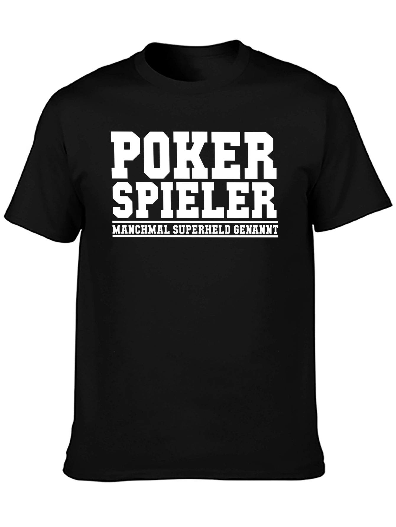 Poker Spieler Graphic T-Shirt - Superheld Style