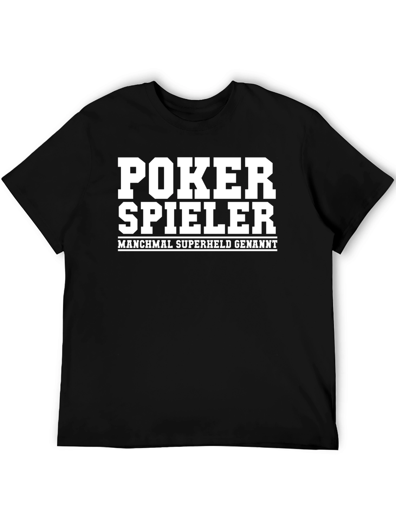 Poker Spieler Graphic T-Shirt - Superheld Style