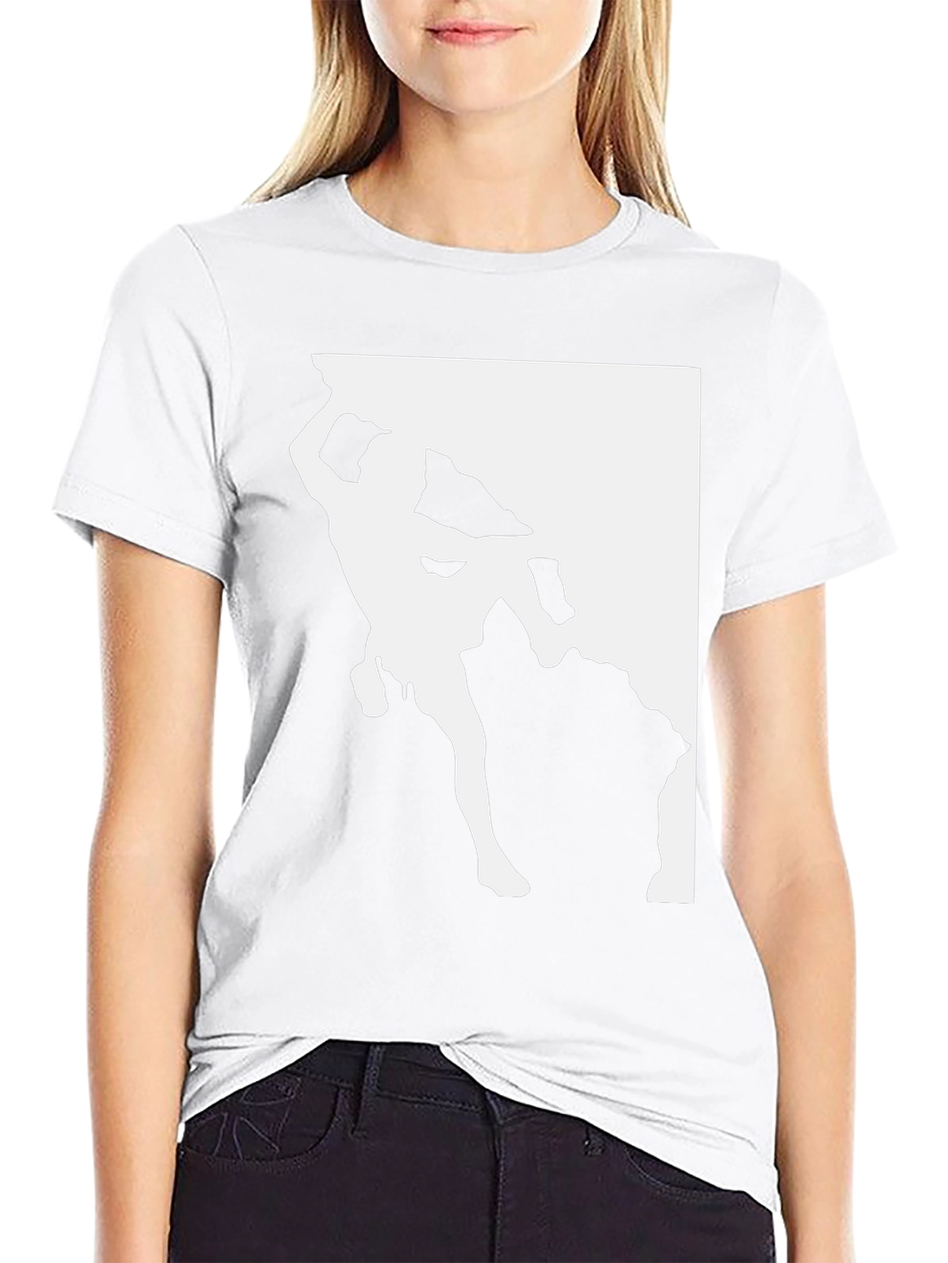Rock Climbing T-Shirt - Black Tee with Climber Graphic