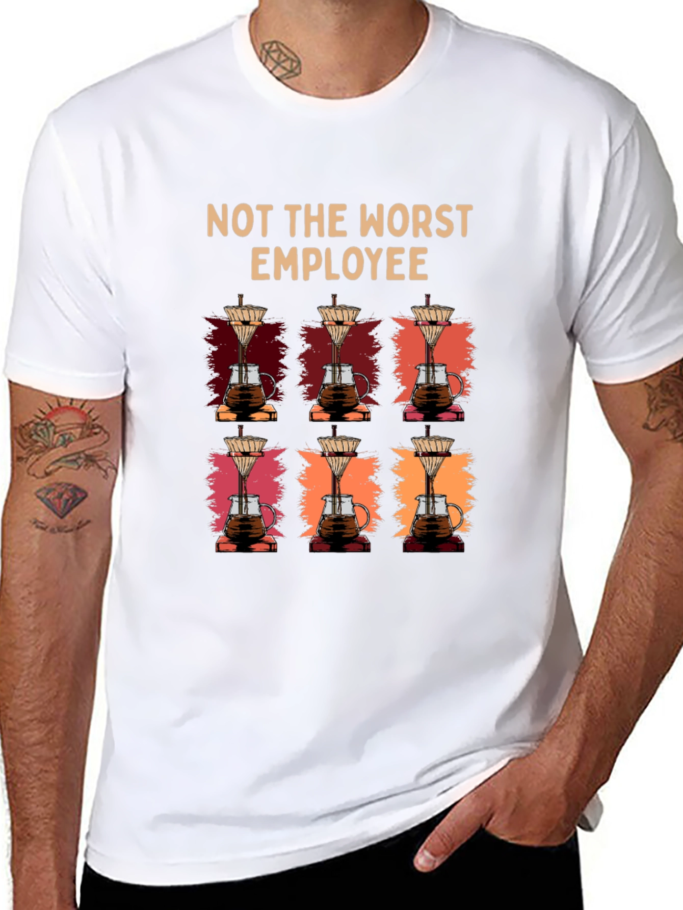 Not The Worst Employee Coffee T-Shirt