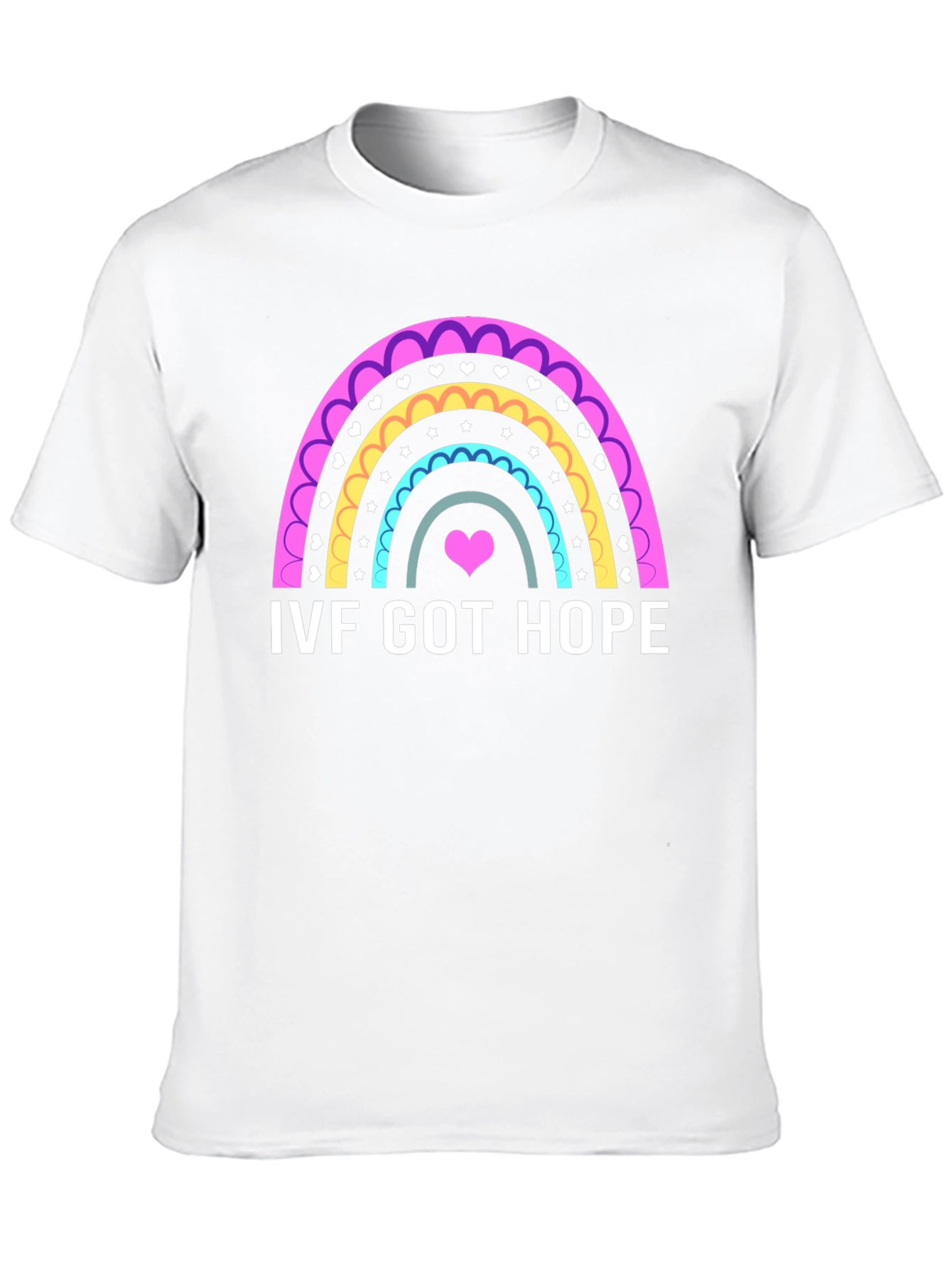 IVF Got Hope Rainbow Heart T-Shirt