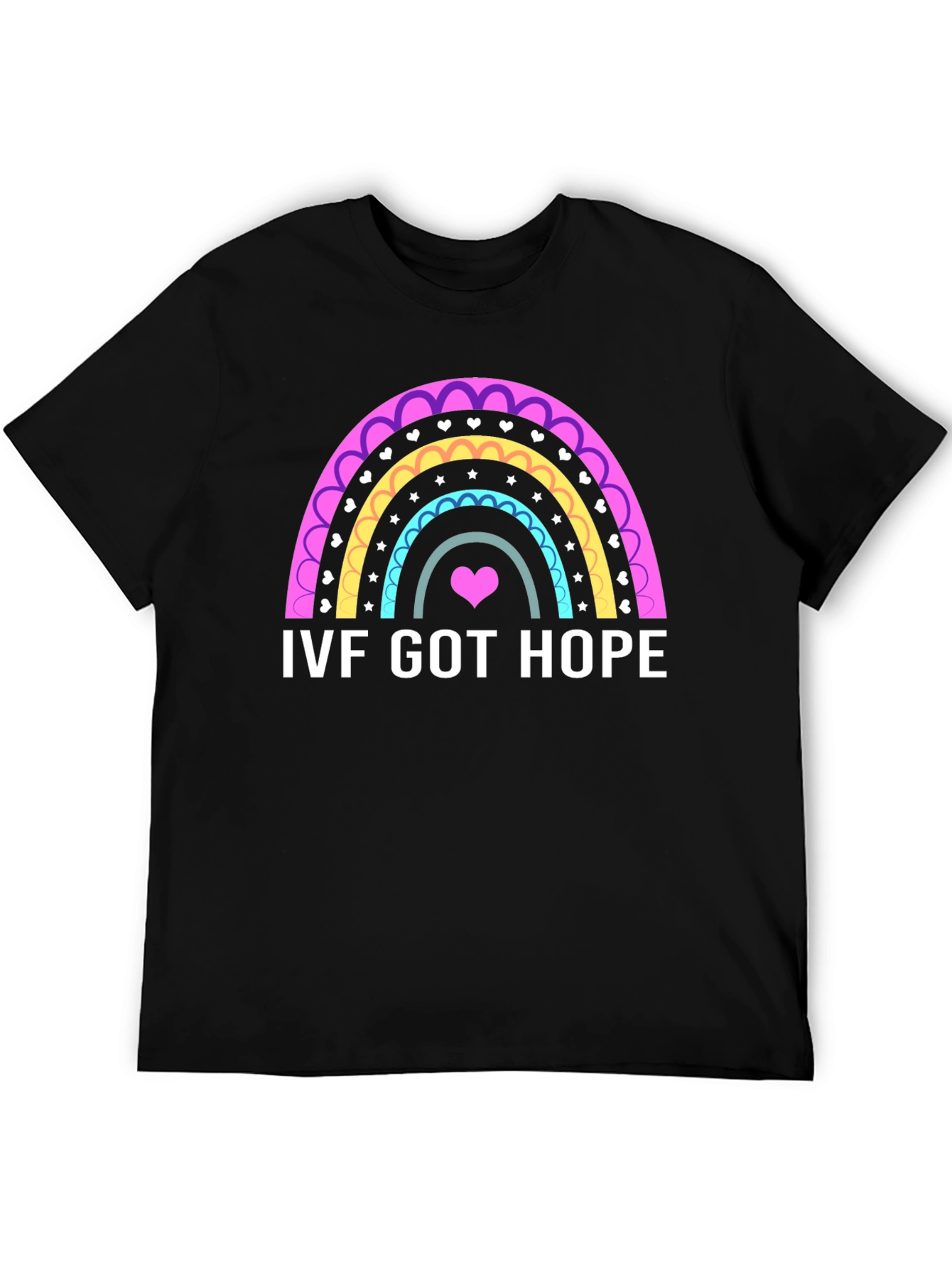 IVF Got Hope Rainbow Heart T-Shirt