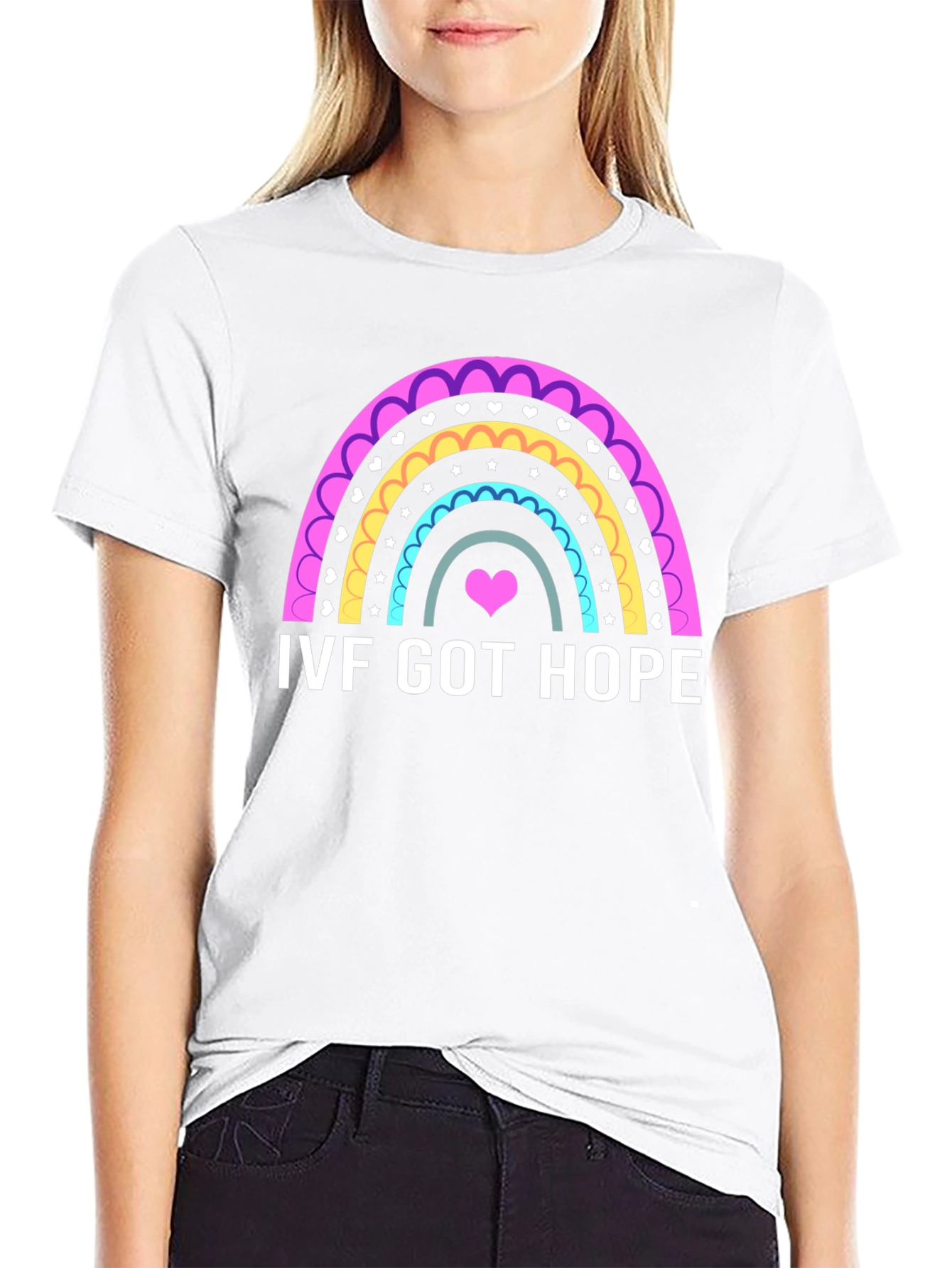 IVF Got Hope Rainbow Heart T-Shirt