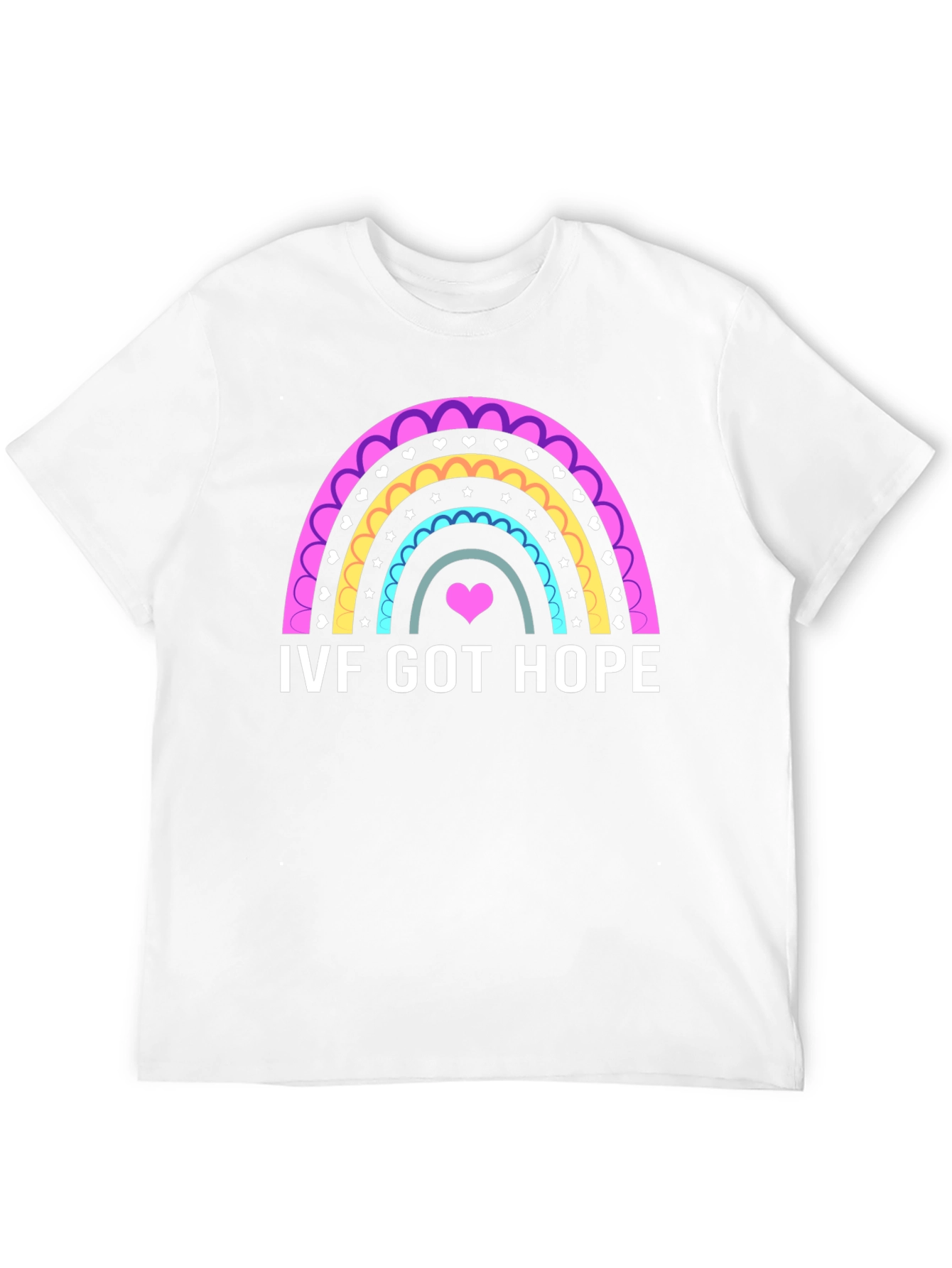 IVF Got Hope Rainbow Heart T-Shirt