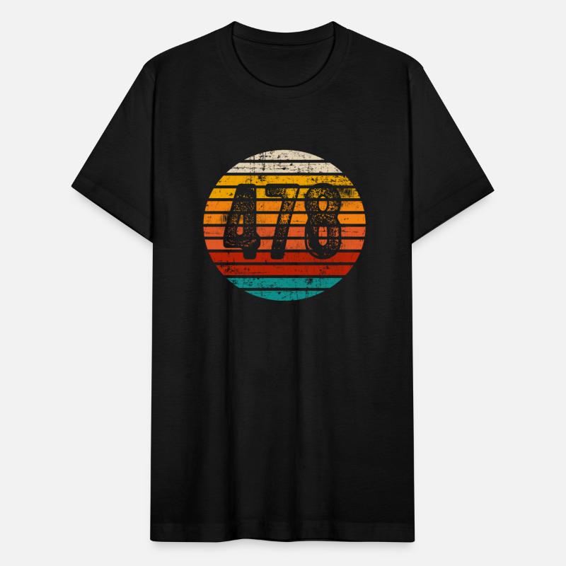 Distressed Vintage Sunset 478 Area Code