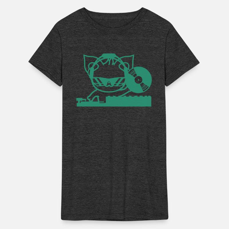 DJ Cat Cute Kitten Mixing Console Vinyl Record Fun