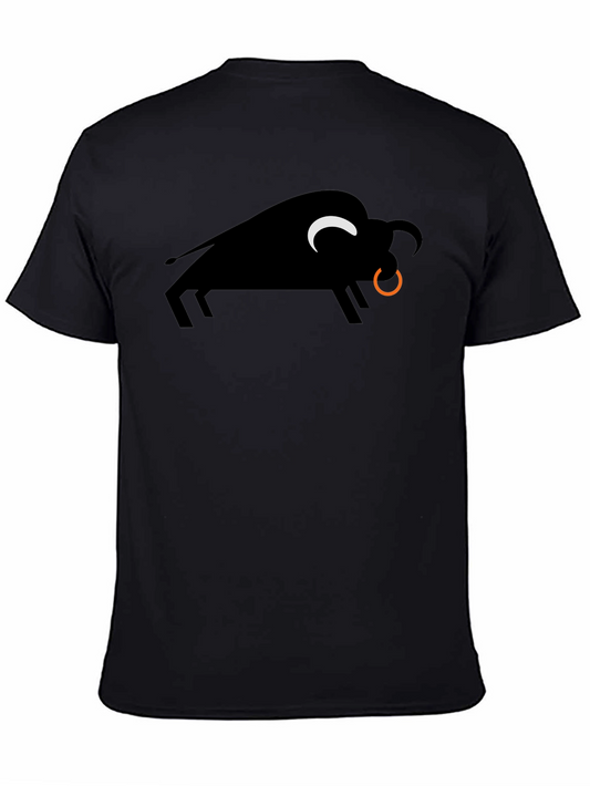 Black Bull Graphic Tee - Stylish Mens T-Shirt