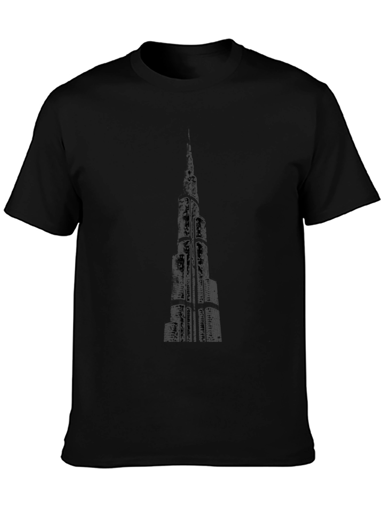 Black Skyscraper Graphic T-Shirt