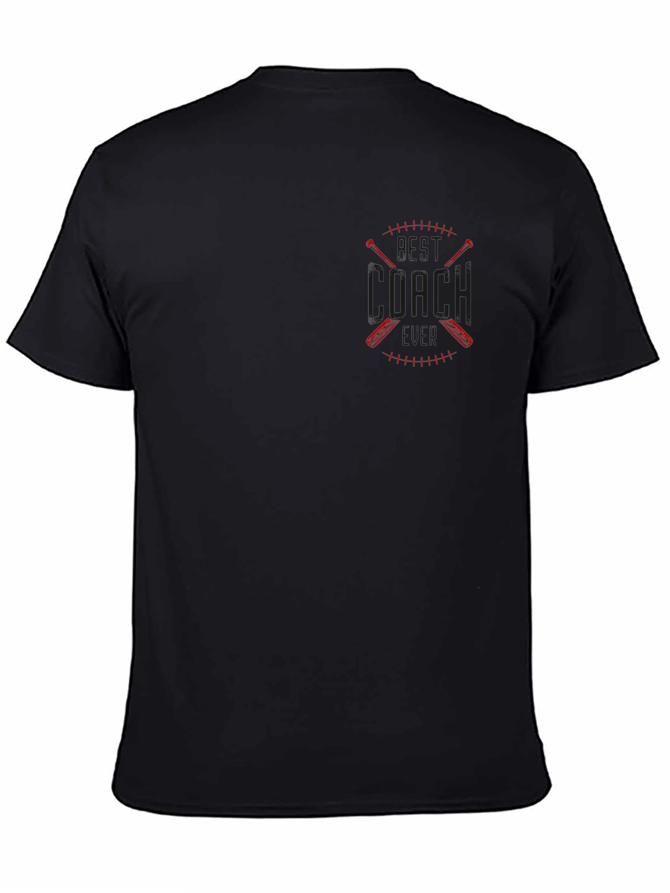 Best Coach T-Shirt - Baseball Crossed Bats Design