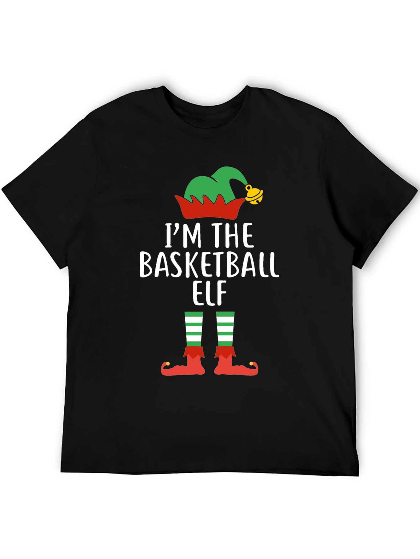 Basketball Elf Christmas T-Shirt