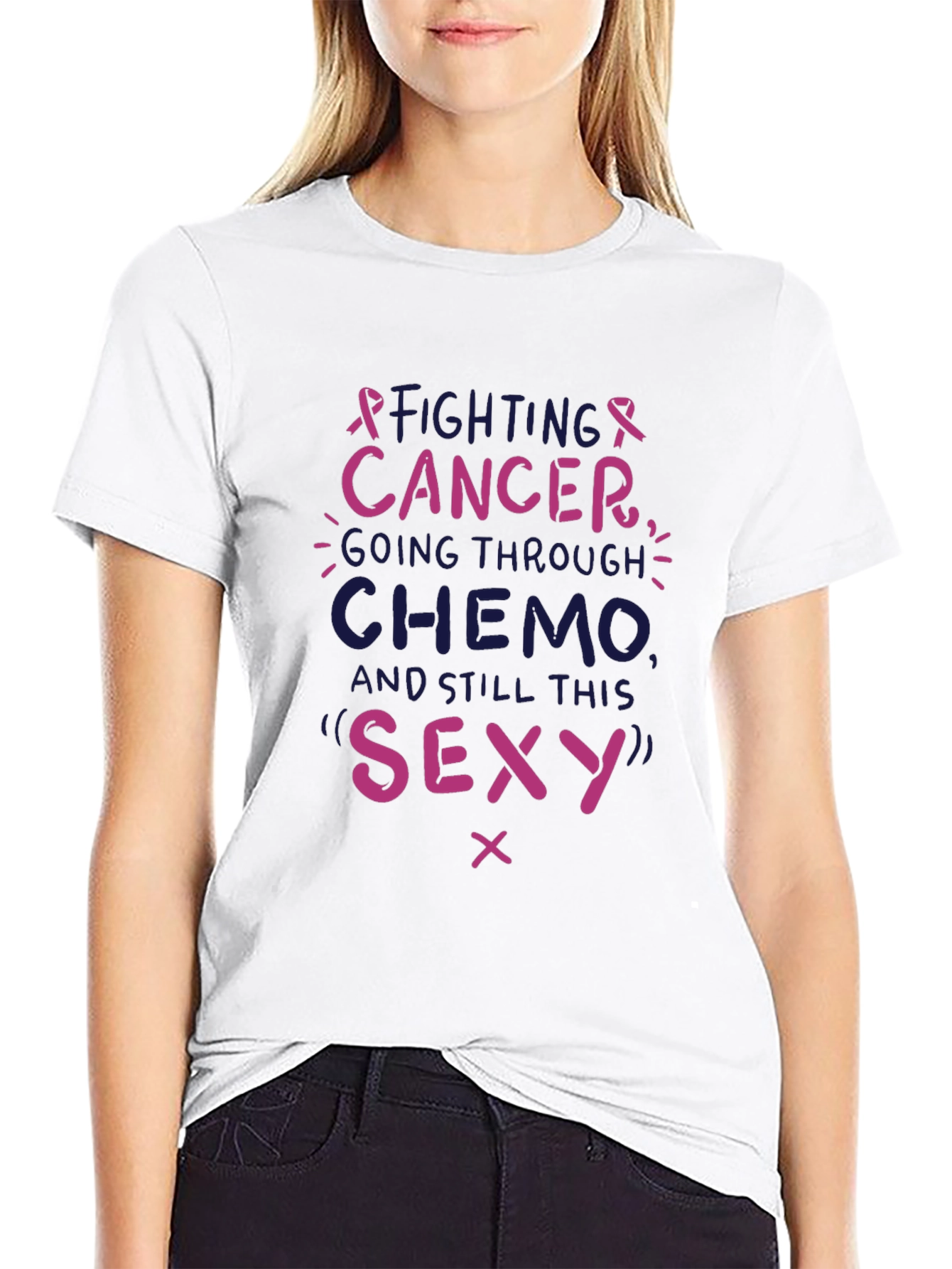 Fighting Cancer T-Shirt - Chemo Still Sexy Tee