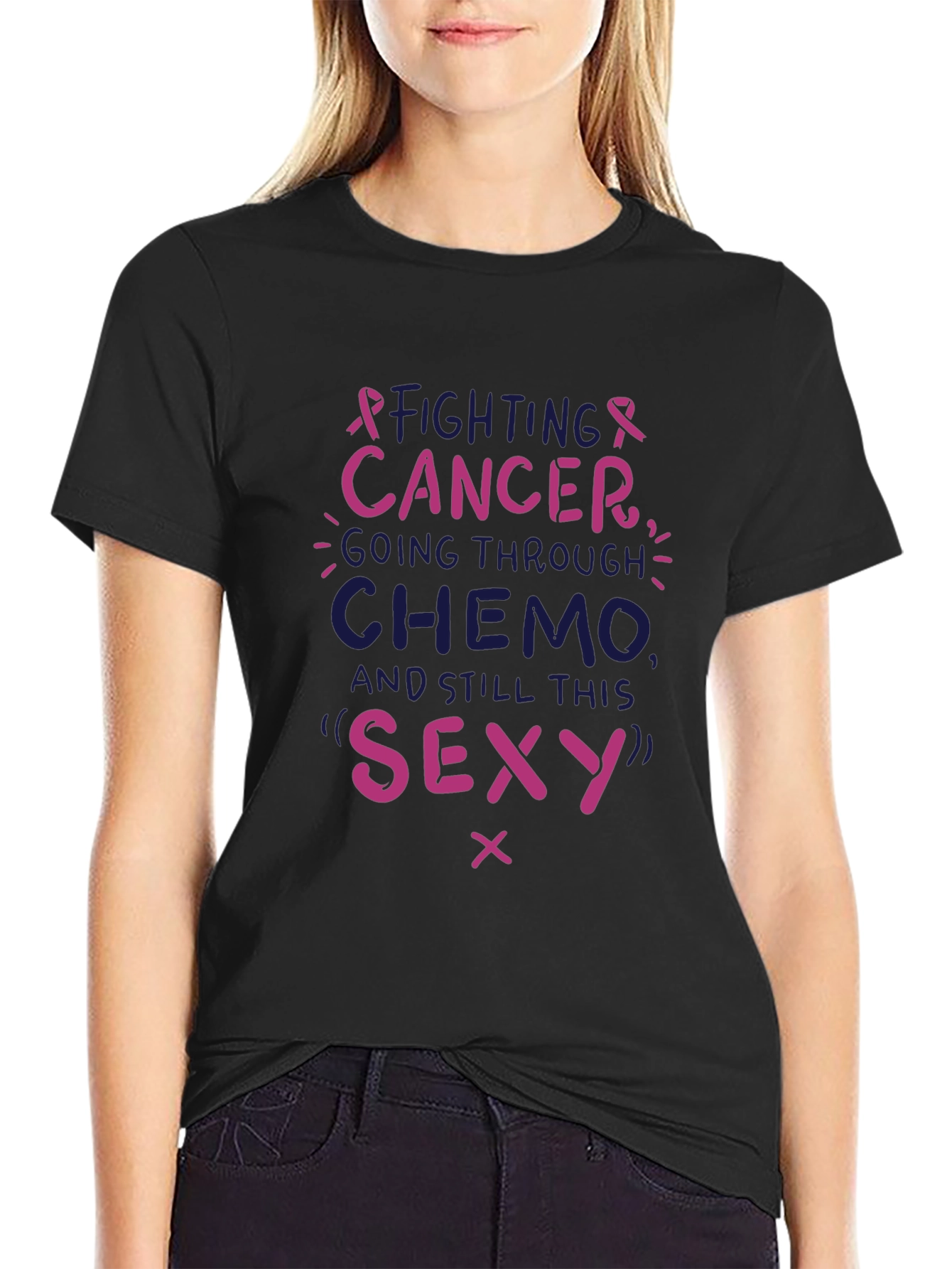Fighting Cancer T-Shirt - Chemo Still Sexy Tee