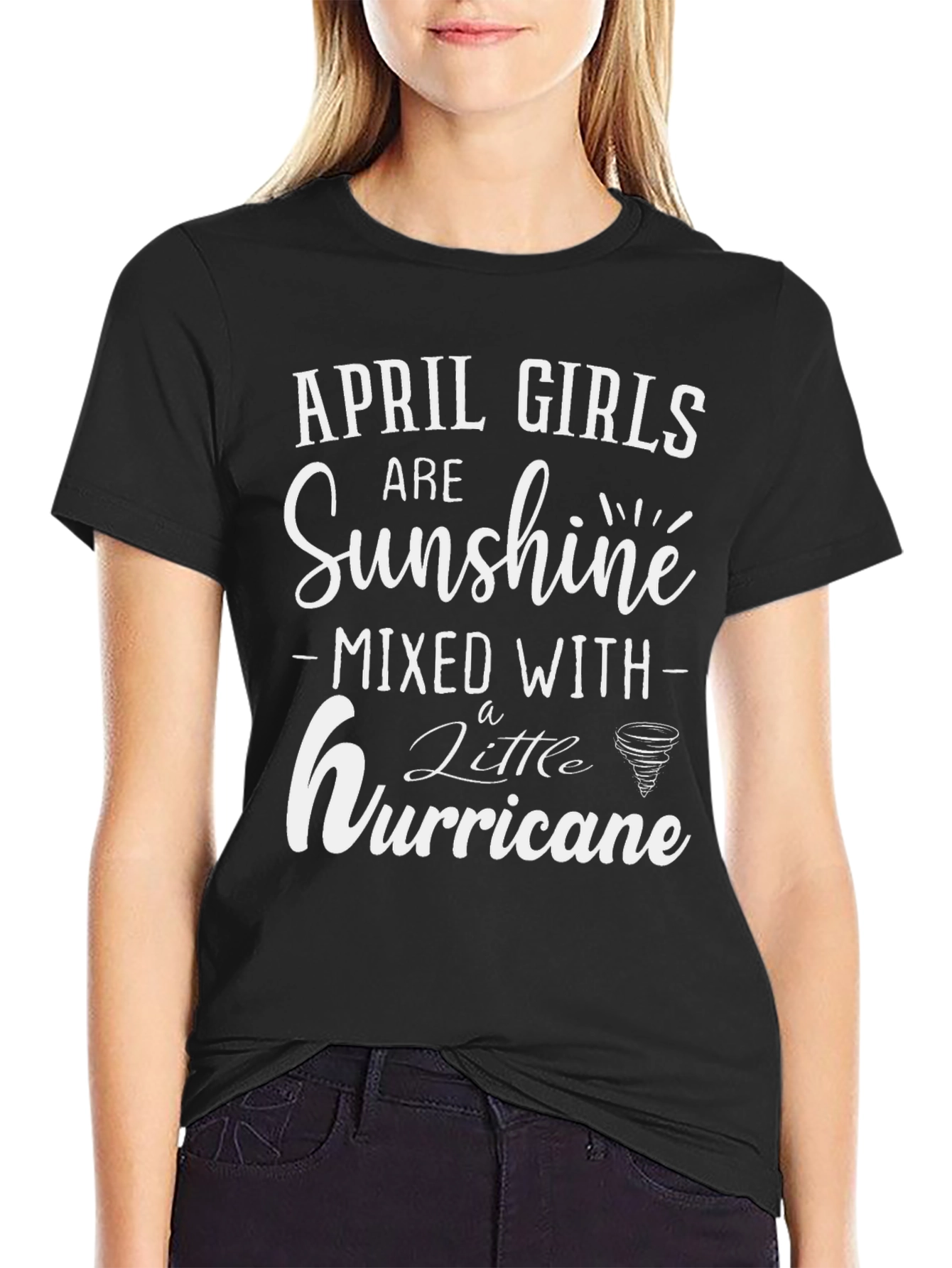 April Girls Sunshine Hurricane Graphic Tee