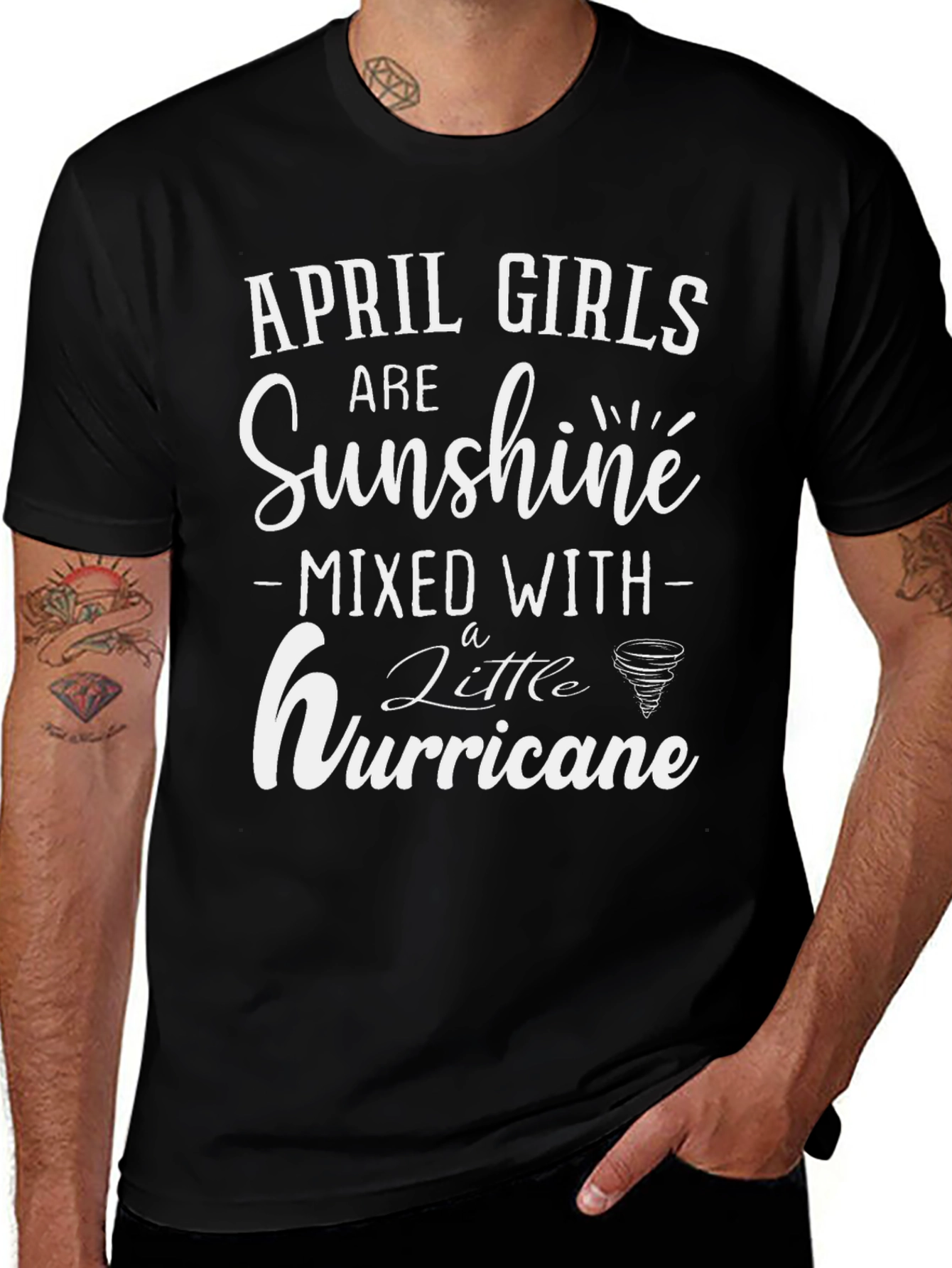 April Girls Sunshine Hurricane Graphic Tee