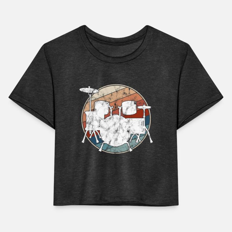 Drum Set in Retro Style