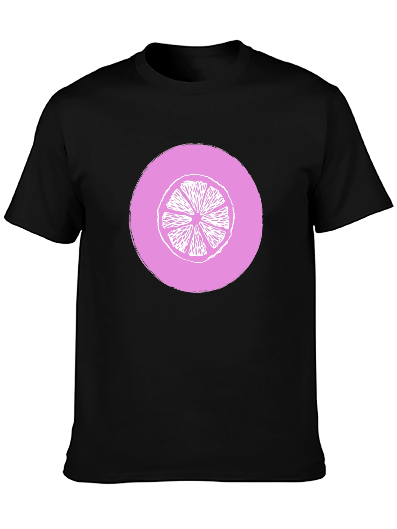 Citrus Slice Graphic Tee - Unisex Black T-Shirt