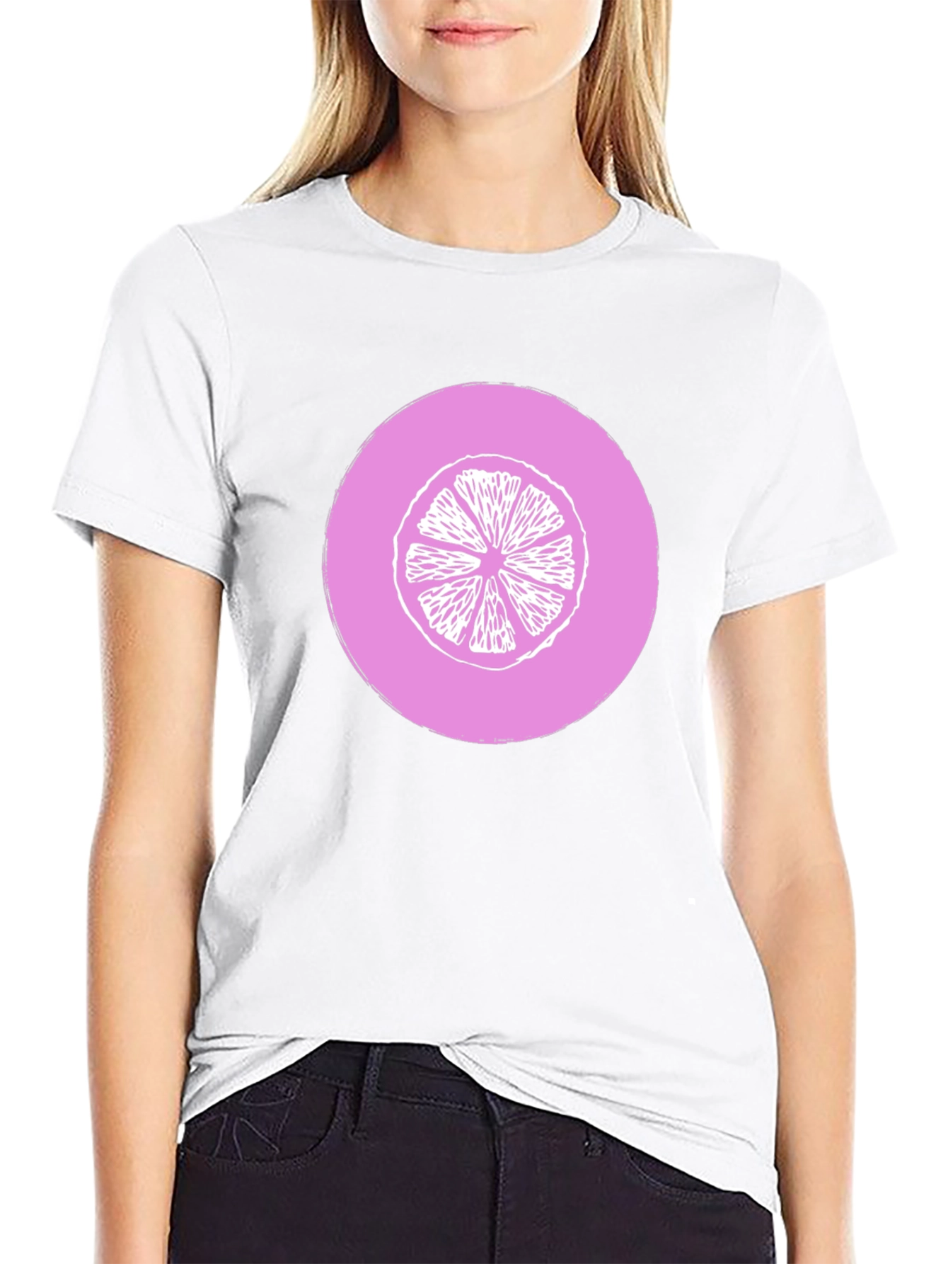 Citrus Slice Graphic Tee - Unisex Black T-Shirt