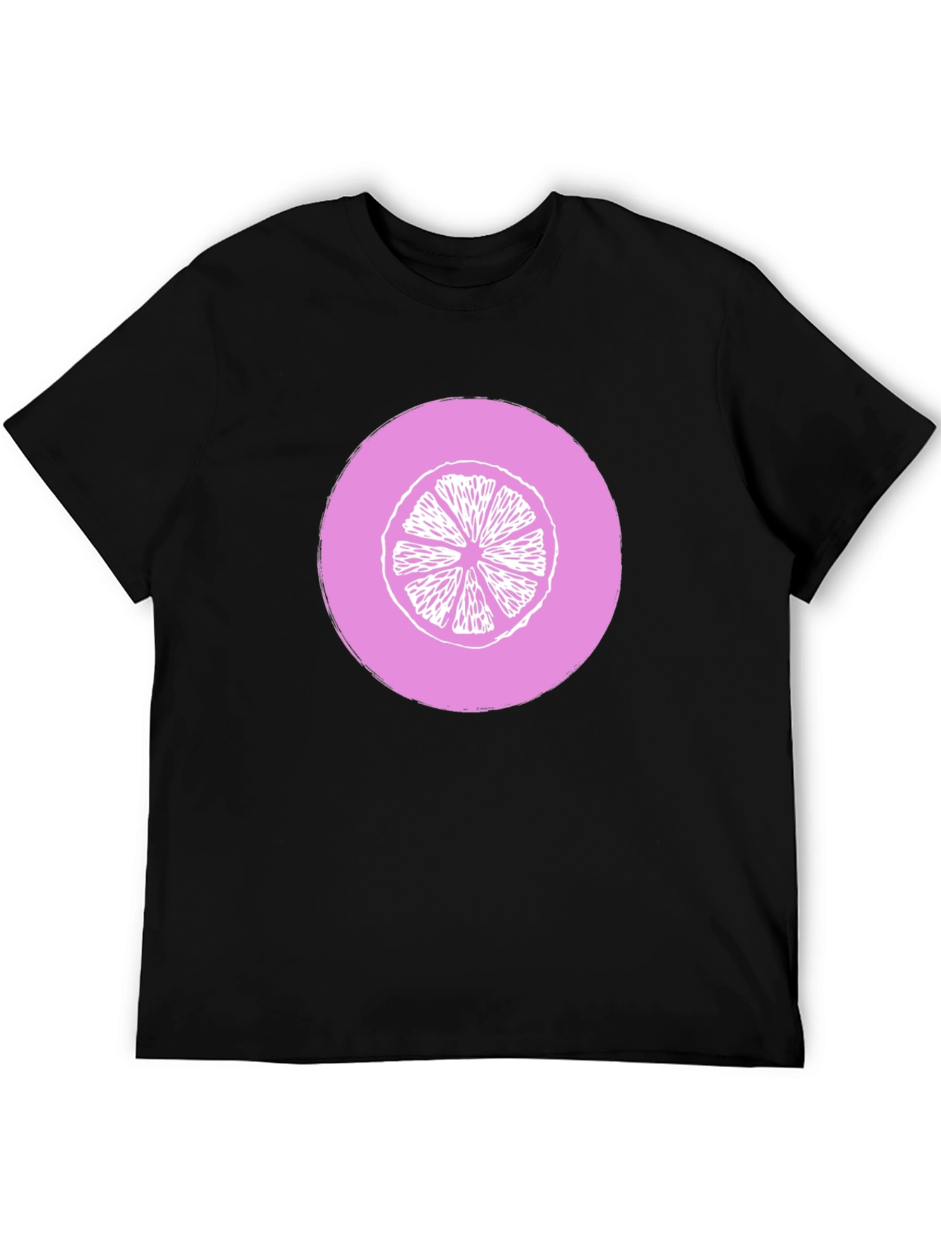 Citrus Slice Graphic Tee - Unisex Black T-Shirt